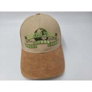 Vintage‎ Universal Studios Strapback Adjustable (Fits Small) Hat Cap Beige Brown
